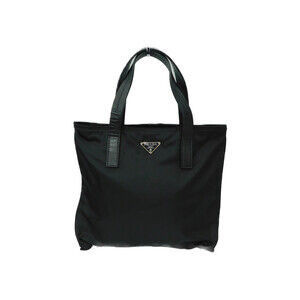 Prada Tessuto City Tote bag black iconic triangle logo